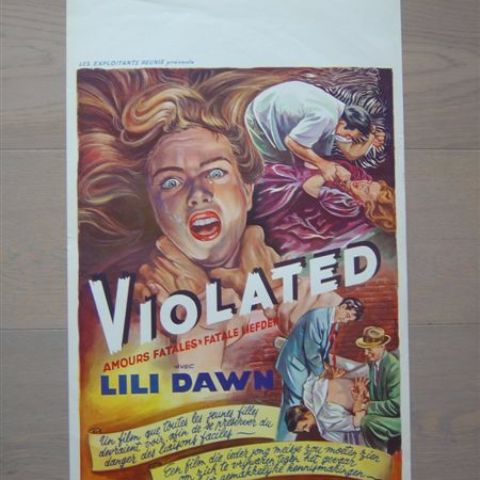 'Violated' (Lili Dawn) Belgian affichette